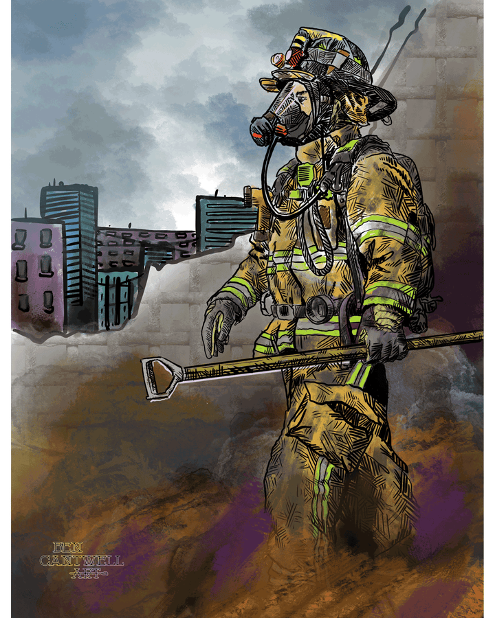 Ben Cantwell Firefighter & EMS Art