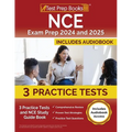 NCE Exam Prep 2024 and 2025: 3 Practice Tests and NCE Study Guide Book [Includes Audiobook Access] - Paperback