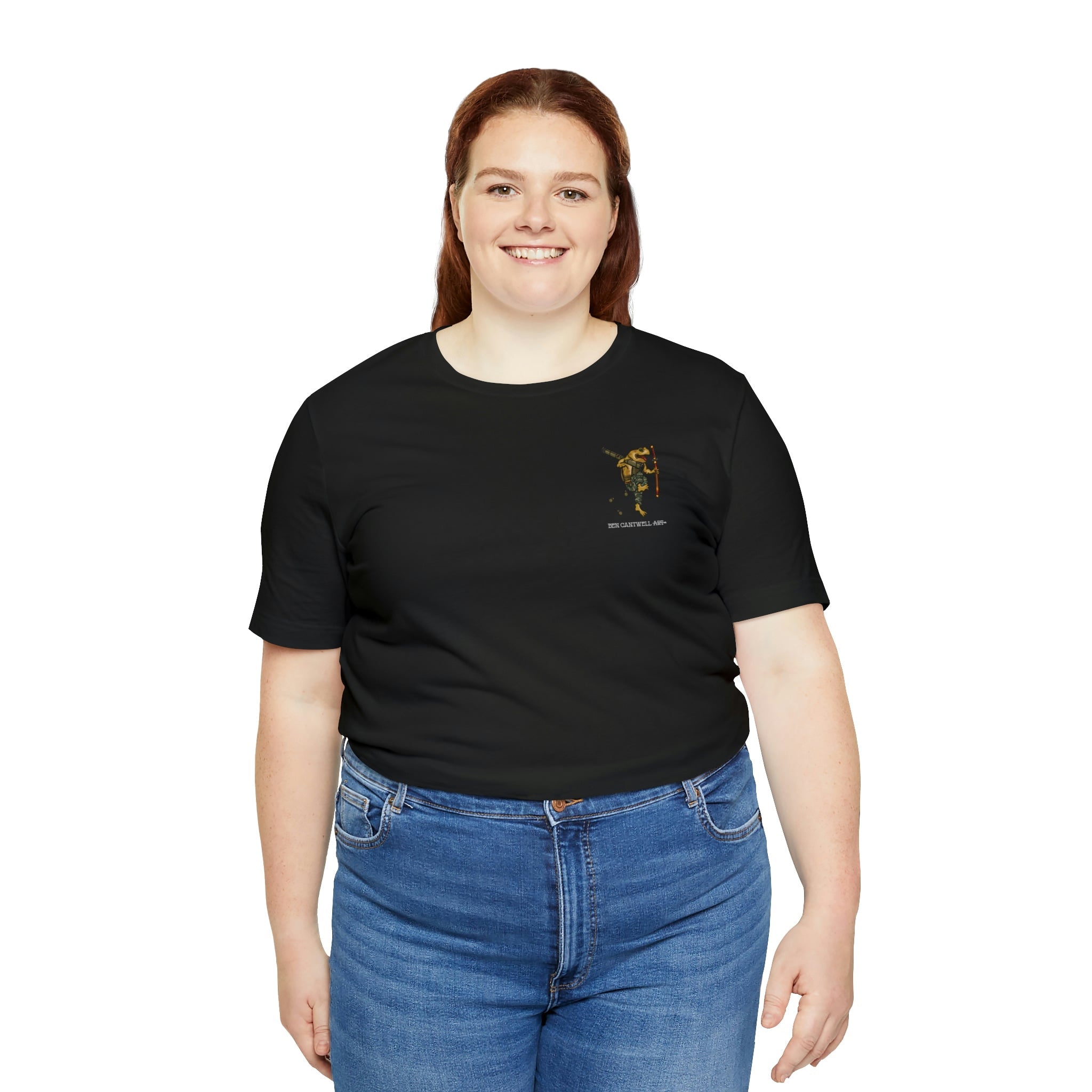 AT4 Rocket and Sword Frog - Front Print - Short Sleeve Tee