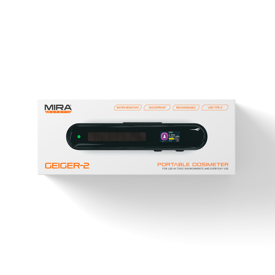 Mira Safety Geiger-2 - Rechargeable Portable Dosimeter