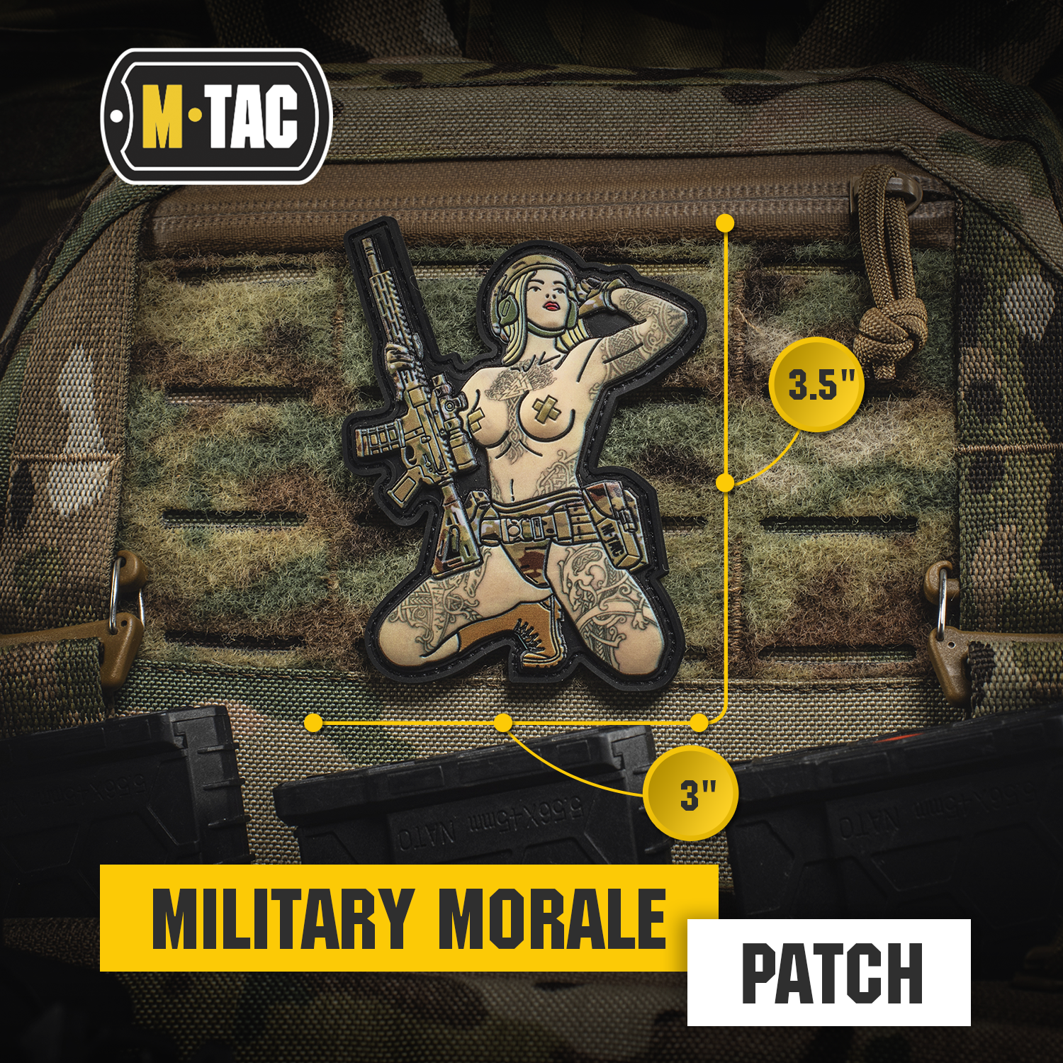 M-Tac Morale Patch Tactical Girl