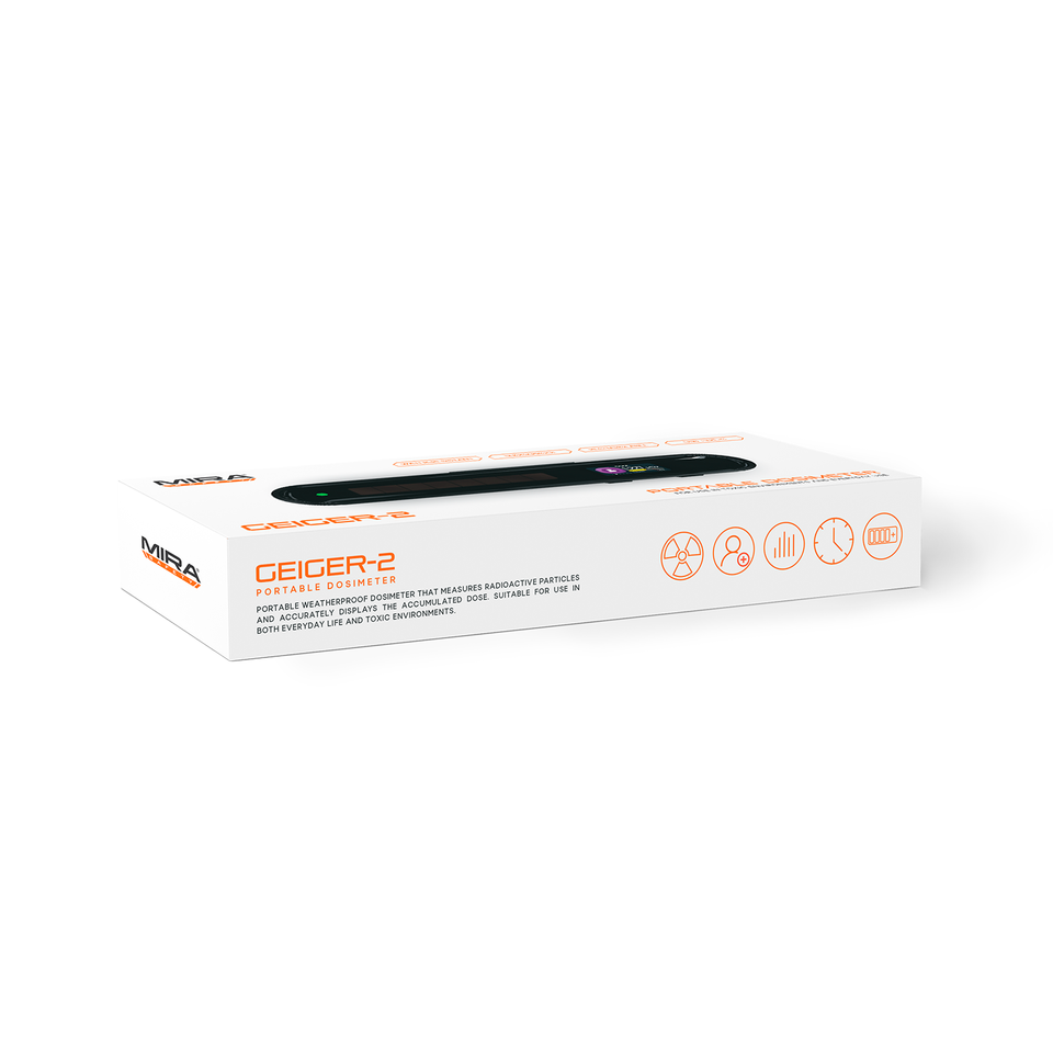 Mira Safety Geiger-2 - Rechargeable Portable Dosimeter