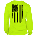 Molon Labe Ghost Flag - Long Sleeve Hi-Vis T-Shirt