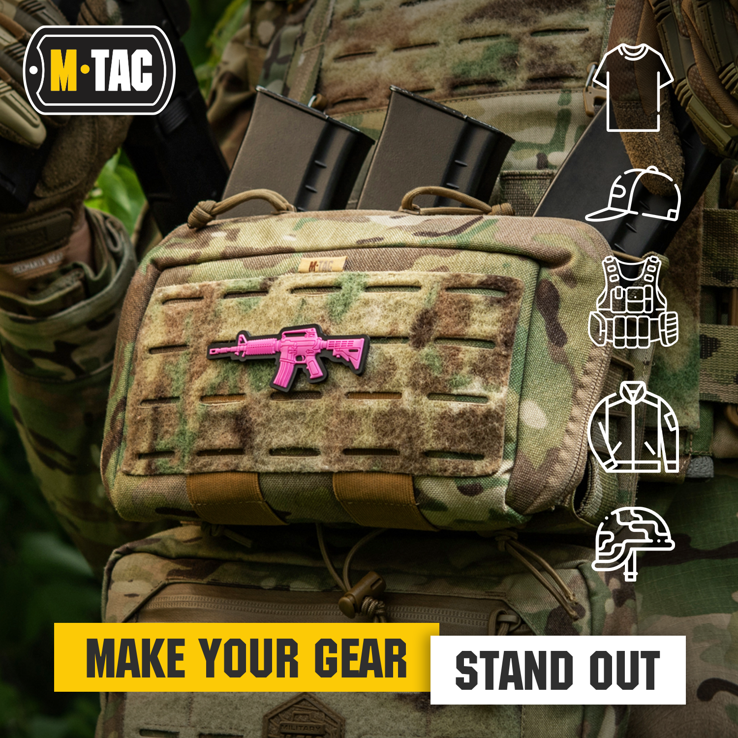 M-Tac Patch M4A1 3D PVC
