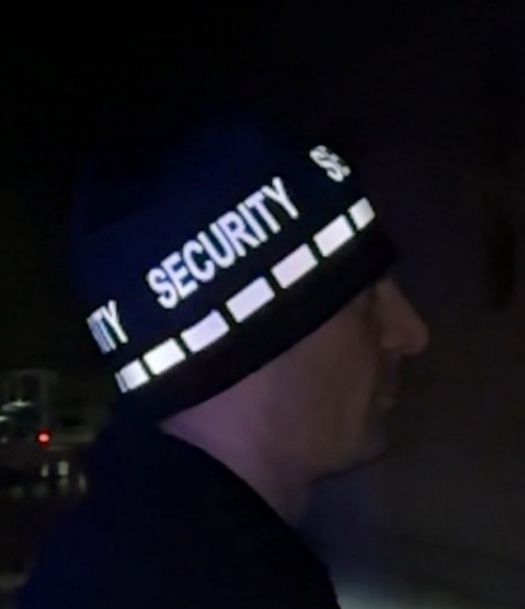 Reversible Beanie- Black SECURITY