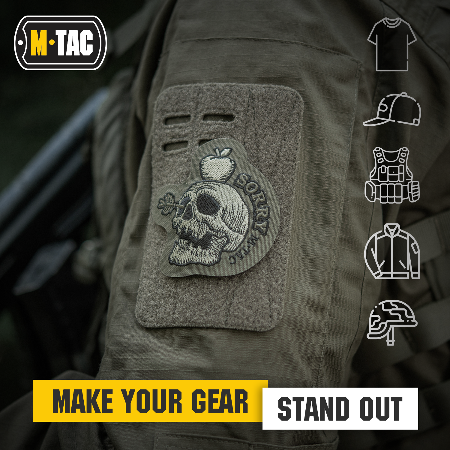 M-Tac “SORRY” Embroidered Morale Patch