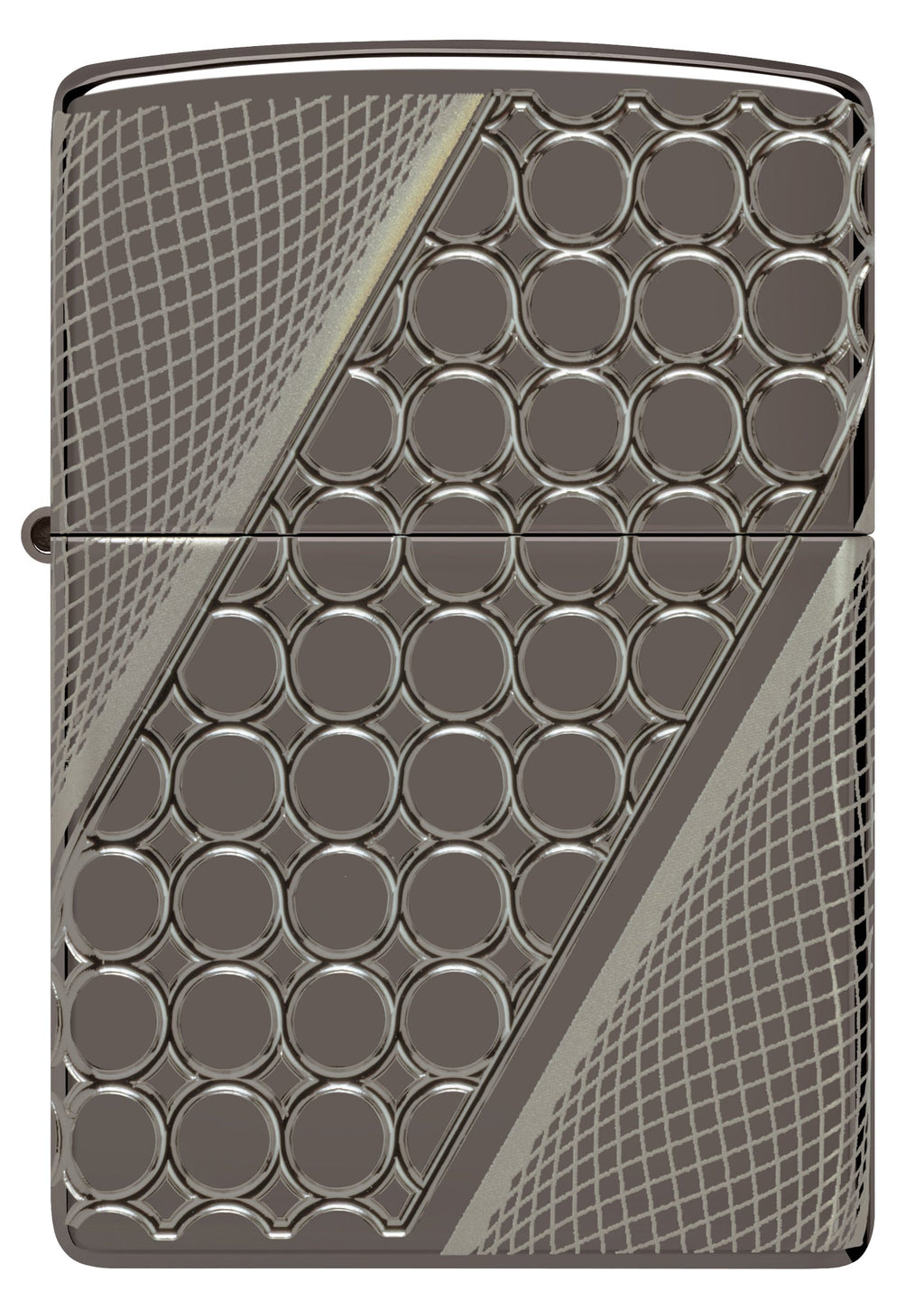 Zippo Deep Dots Design Armor Black Ice MultiCut 360 Lighter #46812