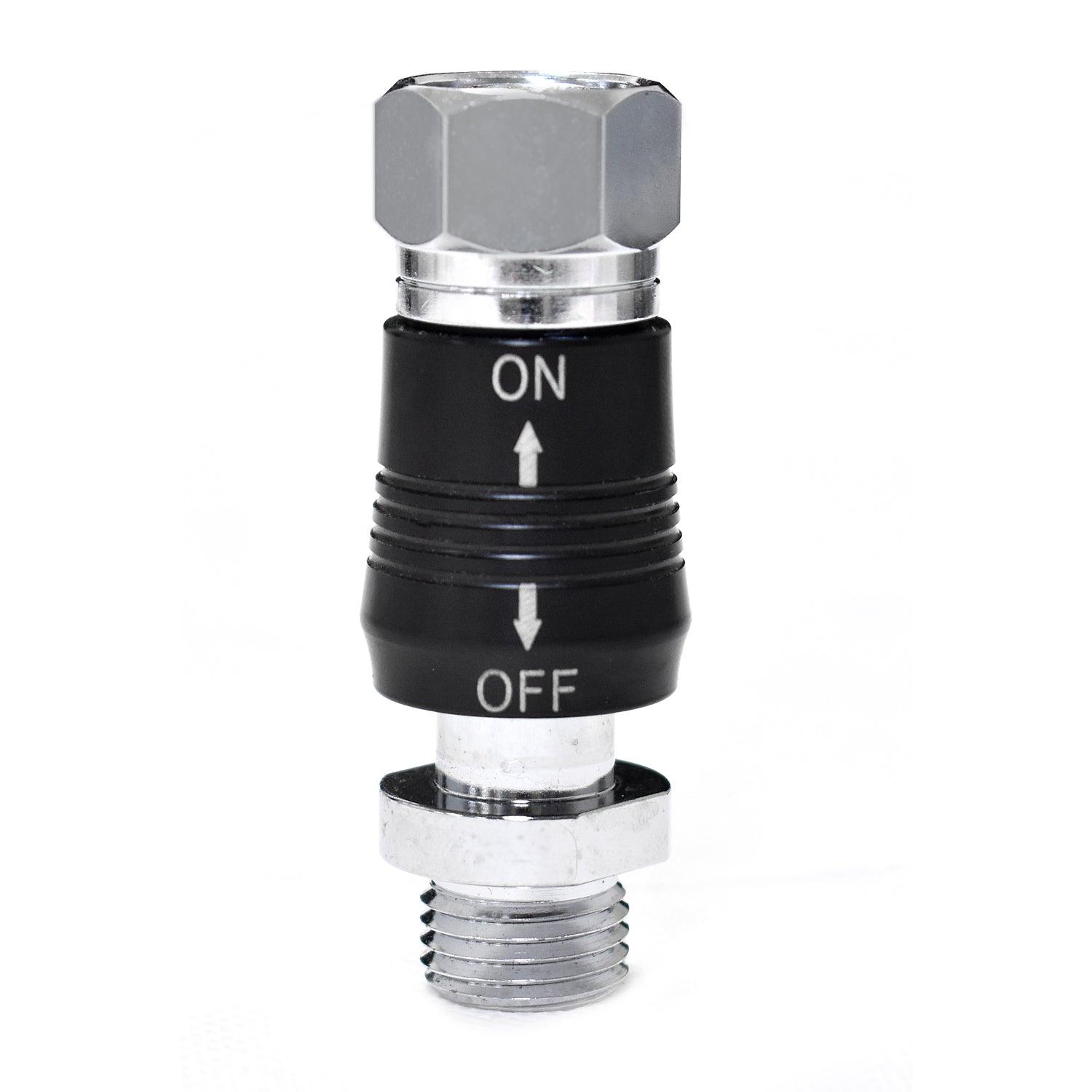 Scuba Choice 2nd Stage Male 9/16" to Female 9/16" On/Off Valve Adapter