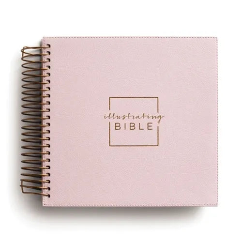 Illustrating Bible Niv: Spiral Bound Bible Journal, Pink - Spiral