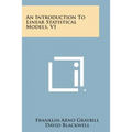 An Introduction to Linear Statistical Models, V1 - Paperback