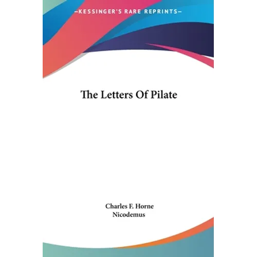 The Letters Of Pilate - Hardcover