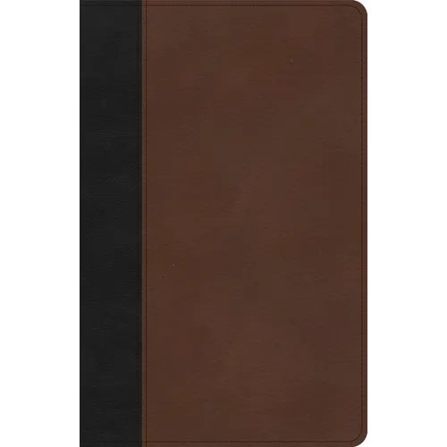 CSB Thinline Bible, Black/Brown Leathertouch - Imitation Leather