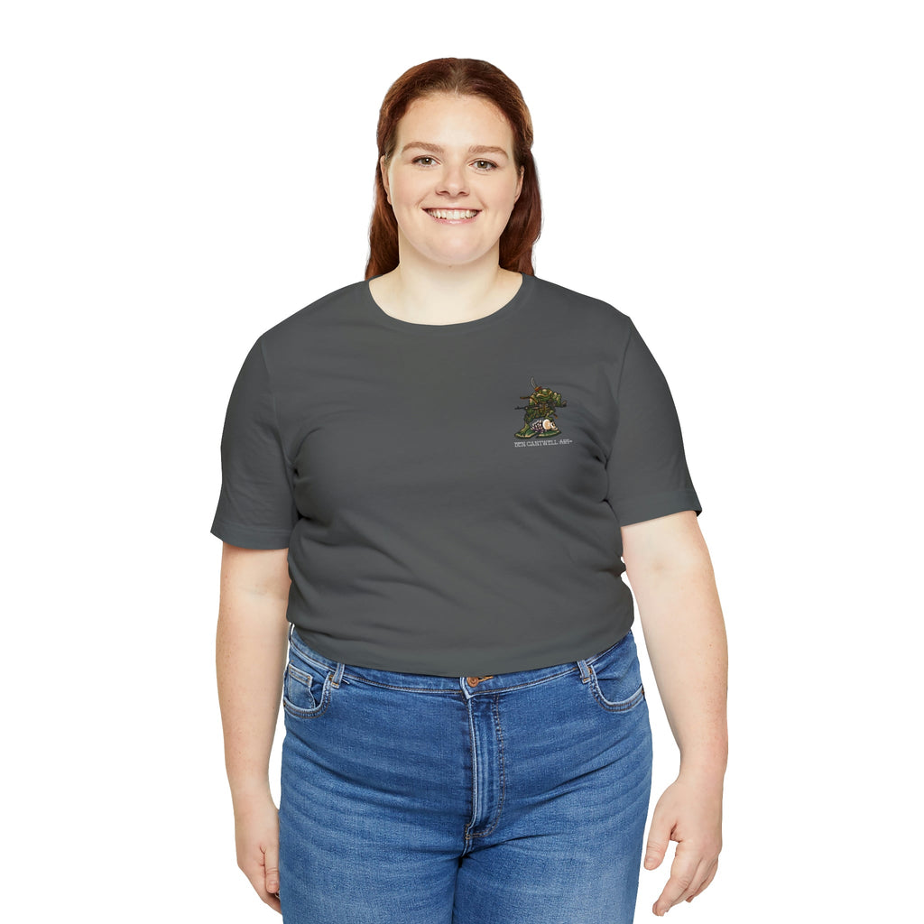 240 Machine Gun Frog - Front Print - Short Sleeve Tee