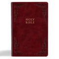 KJV Large Print Personal Size Reference Bible, Burgundy Leathertouch - Imitation Leather
