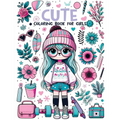 Cute Coloring Book For Girls: Fun and Magical Designs of Sweet Animals and Lovely Things to Color - Paperback