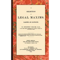 A Selection of Legal Maxims - Hardcover