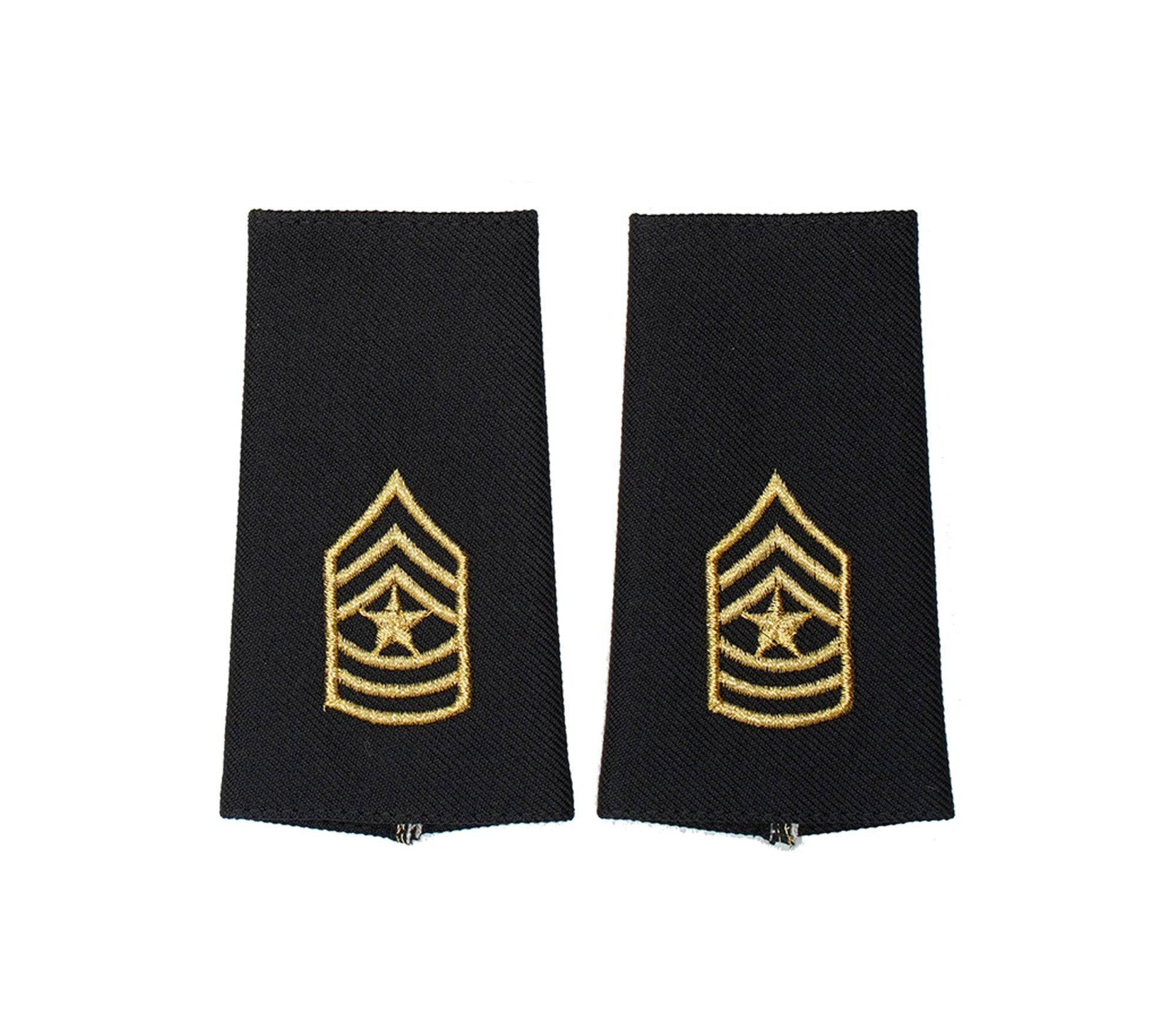 US Army E9 Sergeant Major Shoulder Marks - Large/Male