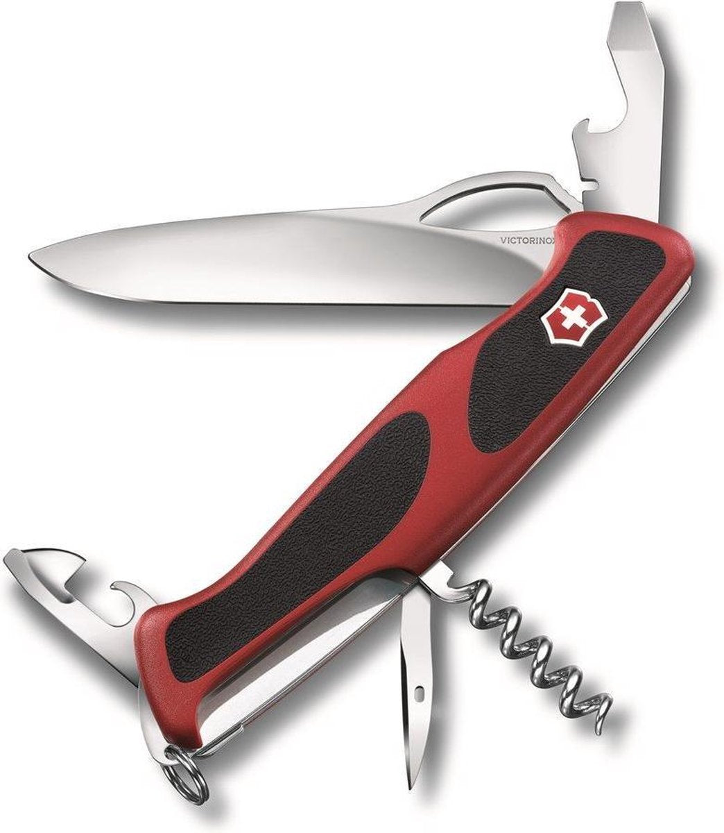 Victorinox rangergrip 61 pocket knife 11 functions red black