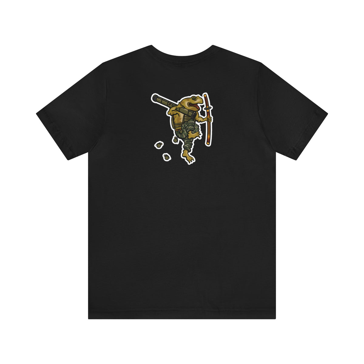 AT4 Rocket and Sword Frog - Back Print - Short Sleeve Tee