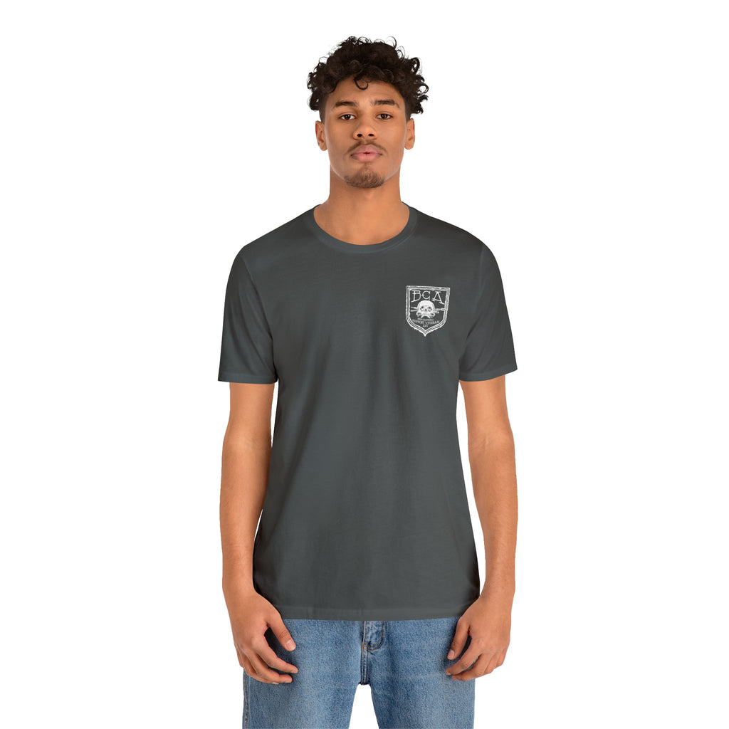 Metal Detector Shotgun Engi Frog - Back Print - Short Sleeve Tee
