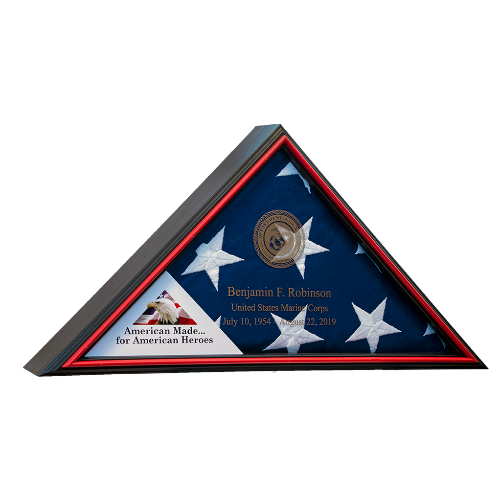 Tributary Flag Case - Marine Corps Flag Display Case