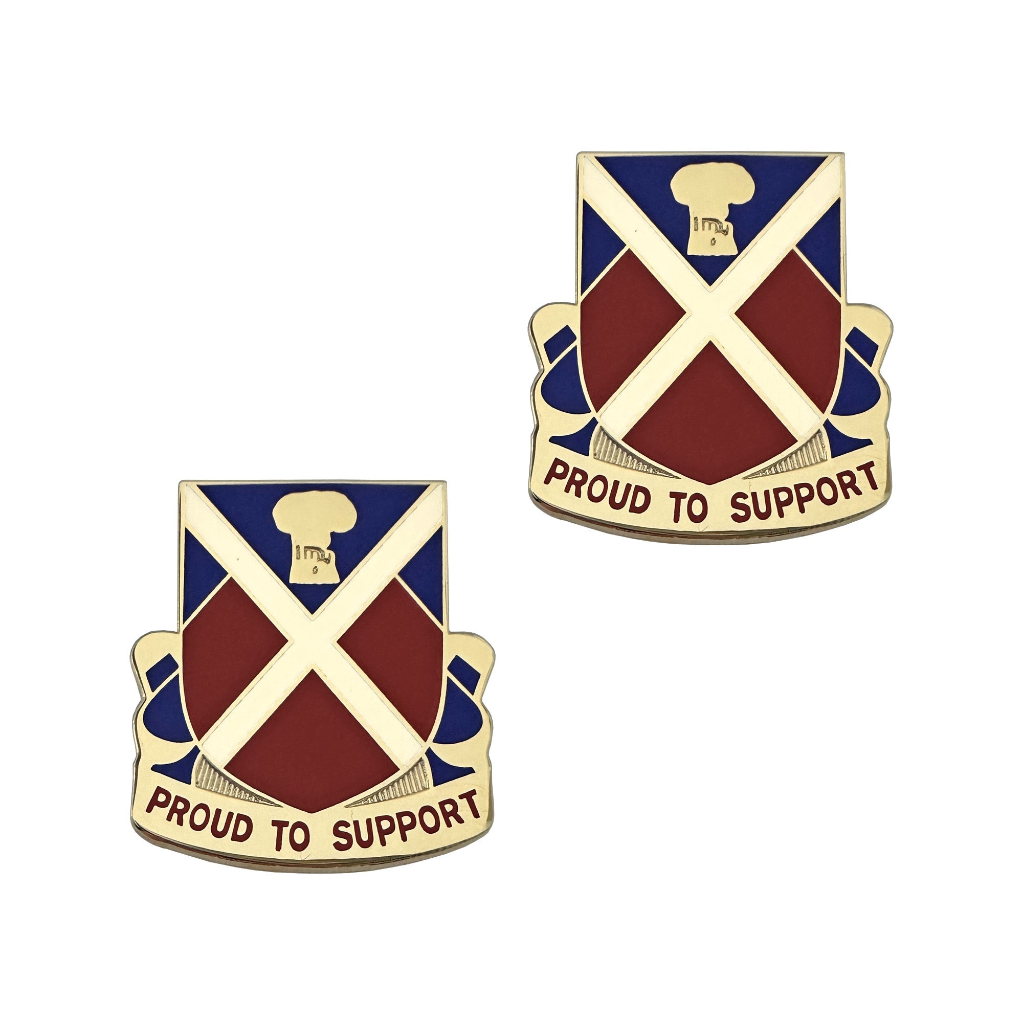 U.S. Army 10th Support Battalion (10th BSB) Unit Crest (Pair)