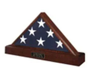 Funeral Flag Case, Funeral Flag and Pedestal, Funeral Flag Cherry Frame