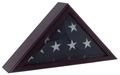Fireman flag case for 3ft x 5ft Flag - Black Cherry, Oak, Walnut finish