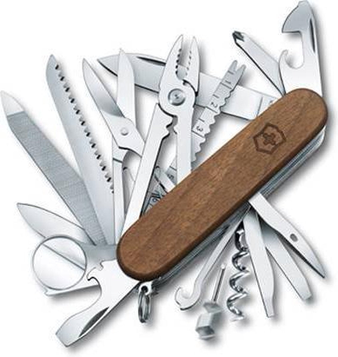 Victorinox swisschamp wood swiss army knife - 29 functions - wood