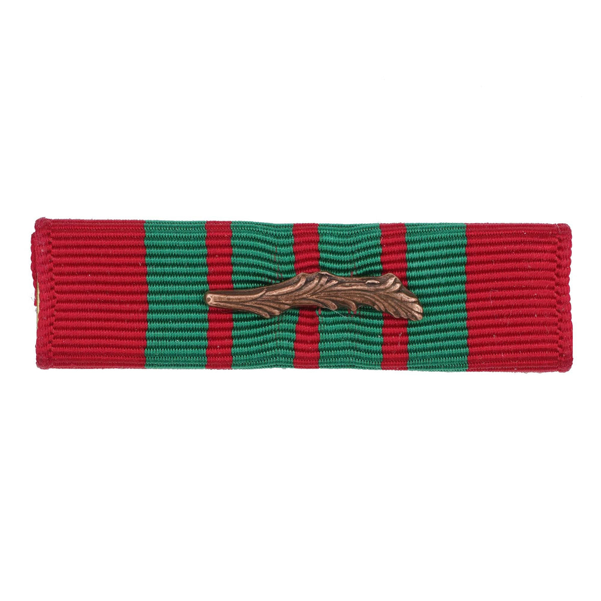 U.S. Army French Croix de Guerre WWII with palm (RED W/4 GREEN STRIPS)