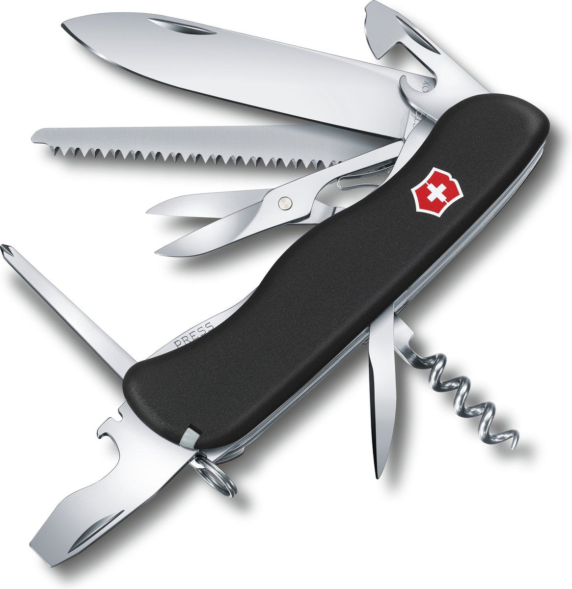 Victorinox outrider black swiss army knife - 14 functions - black