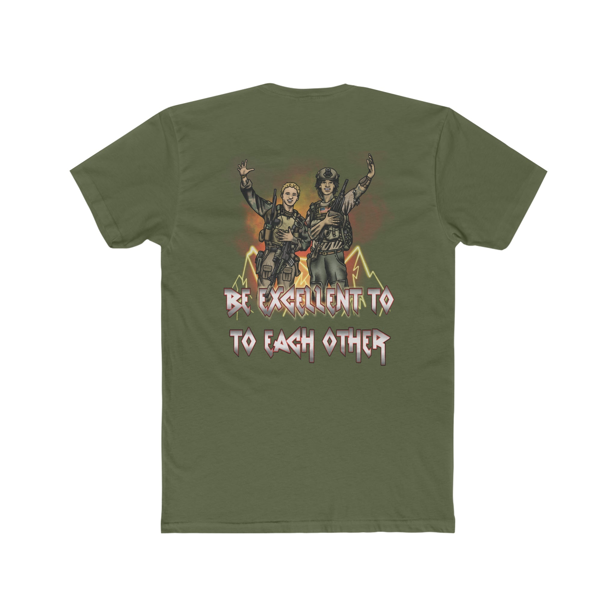 Bill and Ted "Be Excellent To Each Other" - Crew Tee