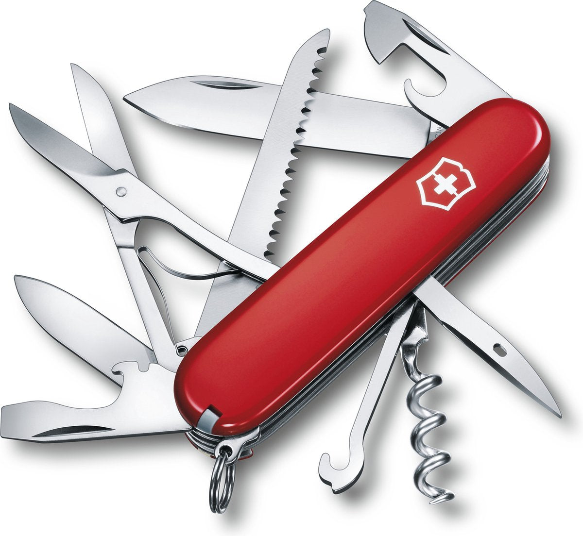 Victorinox Huntsman Swiss Army Knife - 15 functions - classic red - stainless steel