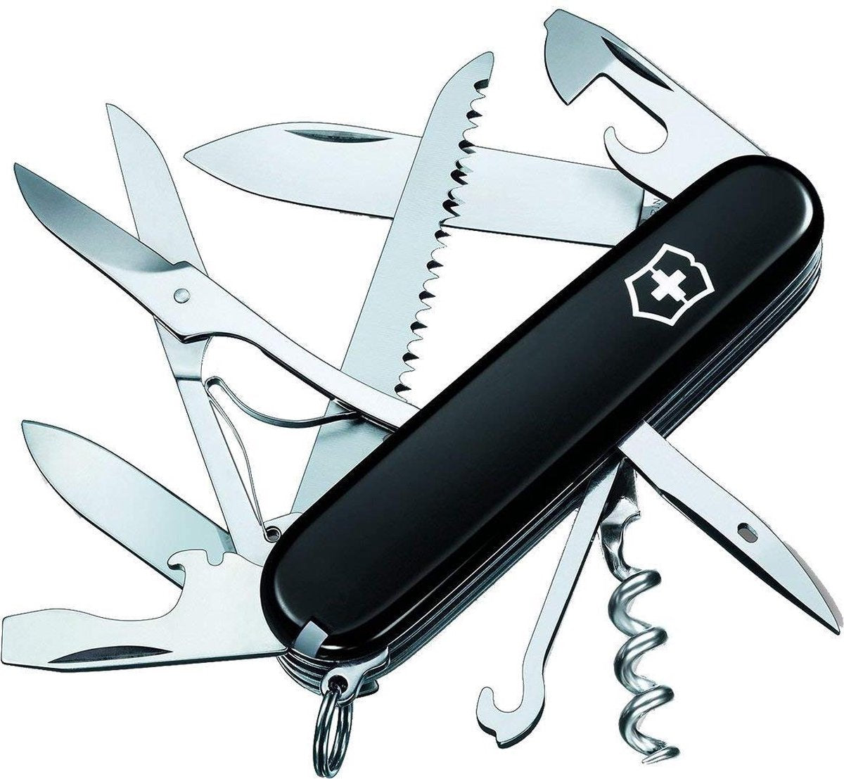 Victorinox medium pocket knife for hunting, Swiss made pocket knife with 15 functions