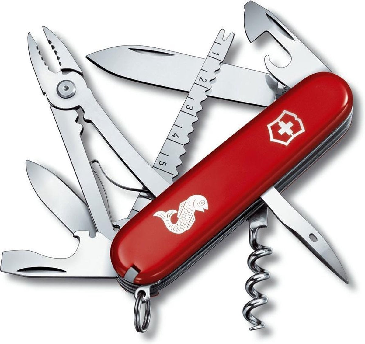 Victorinox angler - pocket knife - 18 functions - red