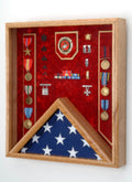Marine Corps Flag Display Case - Shadow Box.