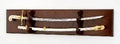 Sword Display Cases, 2 Swords Display Case, Solid Oak with Natural Finish
