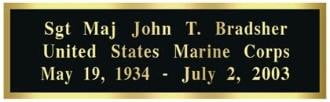 Personalized Name Plate Engraving Plate - Brass Engraving Name Plate