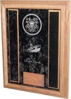Personalized Awards Display, Personalized Military Award Frame - Oak