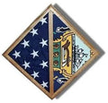 2 Flags display case - Wall Mounted box, 3' x 5' or 5' x 8 or 5' x 9.5'