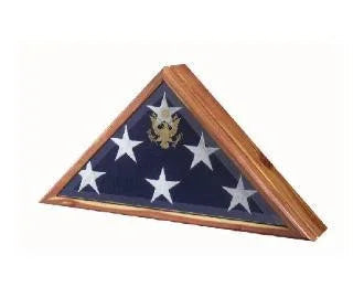 Burial Flag Frame - High Quality Service Emblem & Flag Frame.