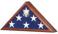 Presidential Flag Display Case Engraved Seal With Cherry Wood