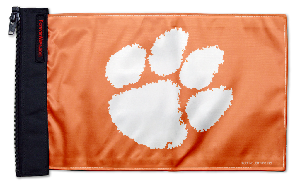 Clemson 11"x17" Forever Wave Flag for Jeep Wrangler TJ 1996-2006