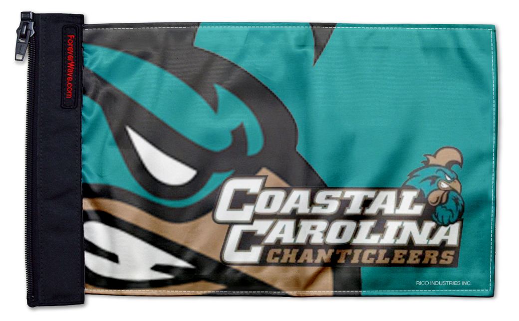 Coastal Carolina 11"x17" Forever Wave Flag for Bronco