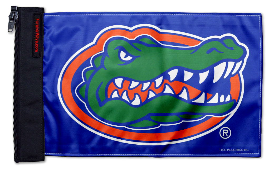 Florida Gators 11"x17" Forever Wave Flag for Jeep Wrangler CJ-7 and CJ-8 1976-1986
