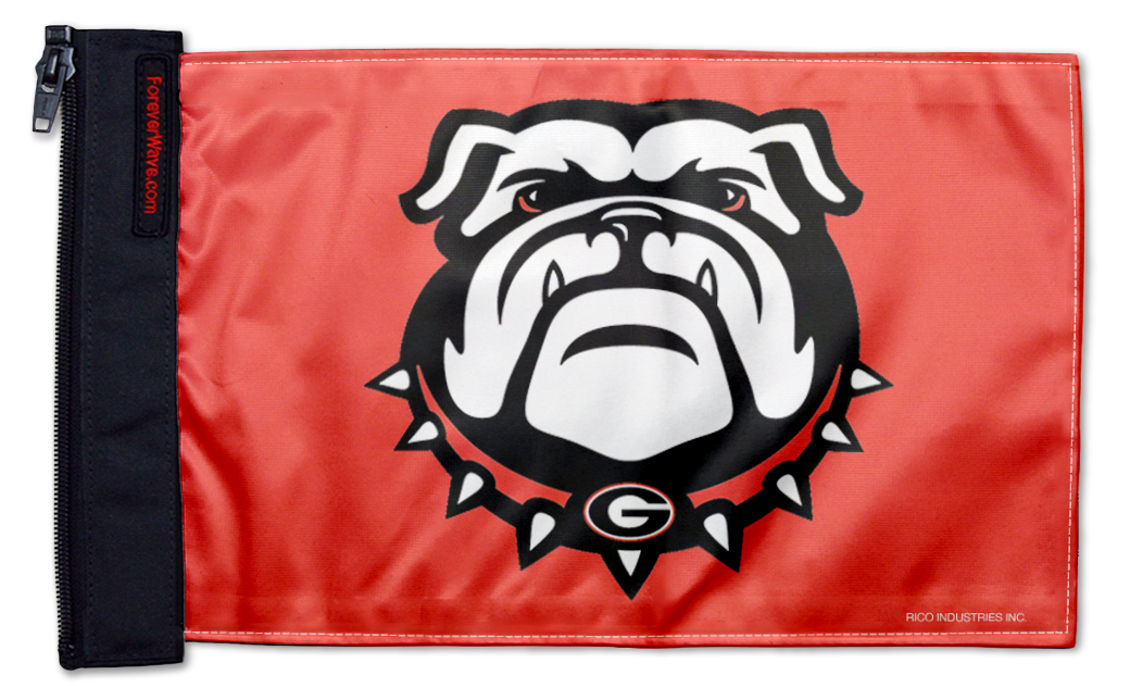 Georgia Bulldog 11"x17" Forever Wave Flag