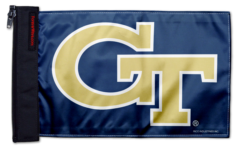 Georgia Tech 11"x17" Forever Wave Flag for Jeep Wrangler LJ 2003-2006