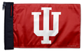 Indiana 11"x17" Forever Wave Flag for Golf Carts