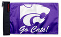 Kansas State 11"x17" Forever Wave Flag for Jeep Wrangler JL 2-Door 2018-Present