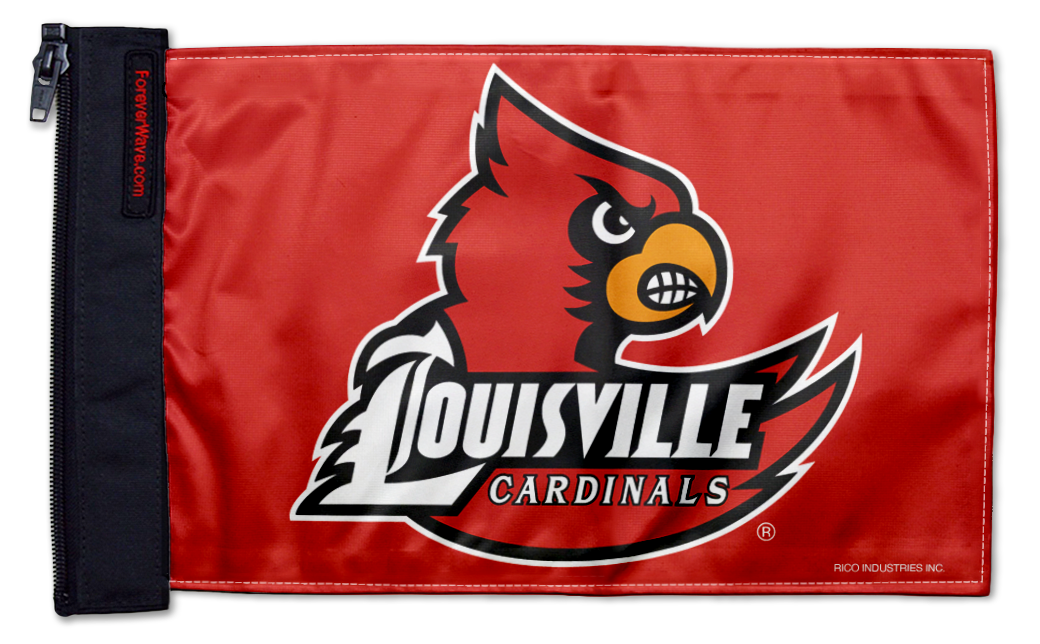 Louisville 11"x17" Forever Wave Flag for Boats